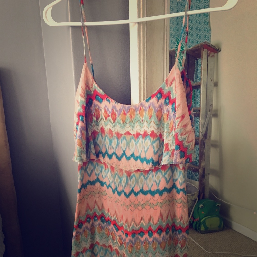 Boho strappy summer wedding guest dress